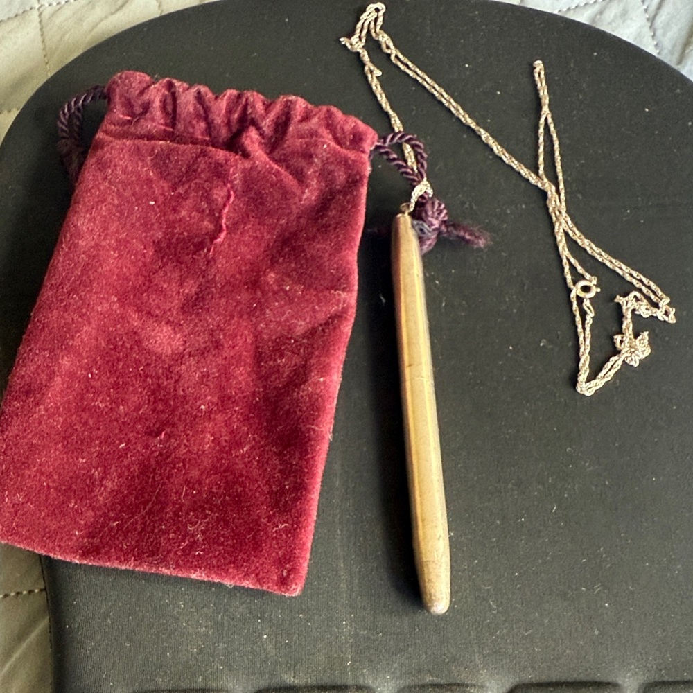 Elegant sliver pen Pendant Necklace